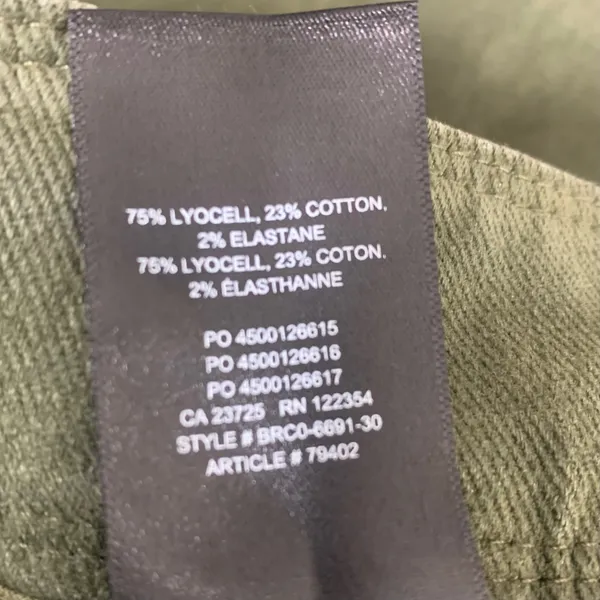 Babaton The Group Olive Green‎ Belted Utility Cargo Pants High Rise Pleated 4 - Image 8