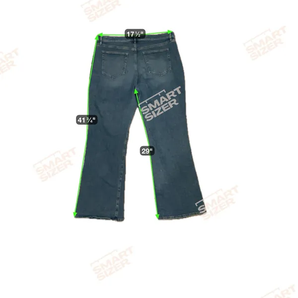 LOFT Dark Blue Flare Jeans - Image 6