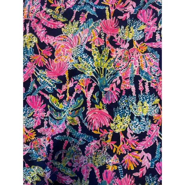 Lilly Pulitzer Oyster Bay Navy Seen And Herd PJ Knit Button Up Top | S - Image 5