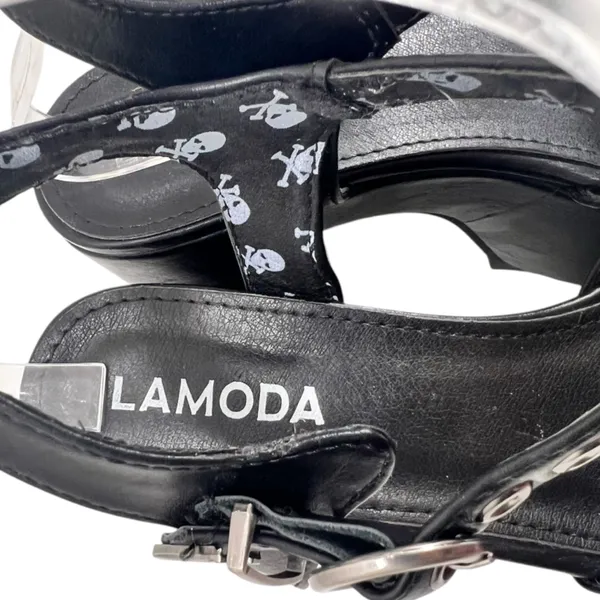 Dolls Kill LAMODA BLACK “WORK THAT” PLATFORM HEELS - Image 5