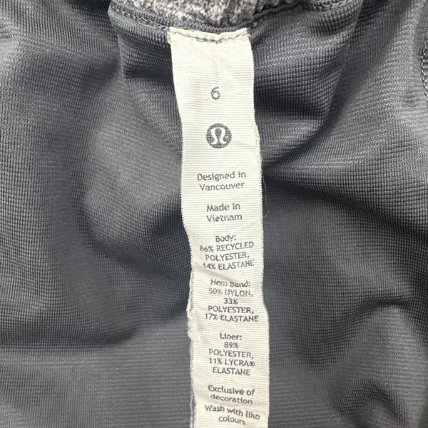 Lululemon Hotty Hot Shorts Low Rise 4" Heather Lux Gray Athletic Women's 6 - Image 5