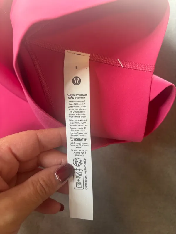 Lululemon Glow Up Super-High-Rise Short 6" Raspberry Coulis Size 8 - Image 5