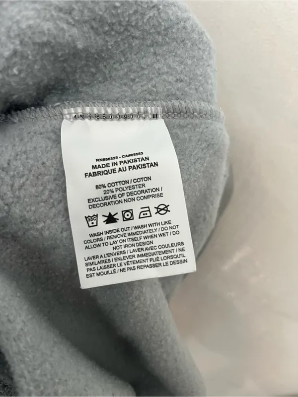Nike Gray Crewneck Sweatshirt with Blue Logo - Image 3