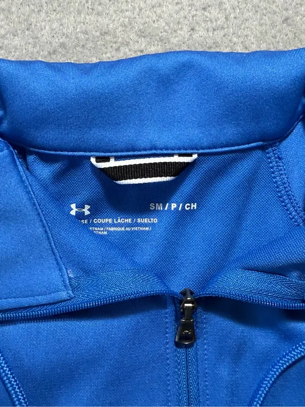 Under Armour UCLA Bruins 1/4 Zip Pullover Small Blue White Loose Fit Sweatshirt - Image 5