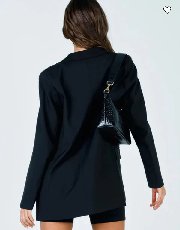 Princess Polly Blazer Black - Image 3
