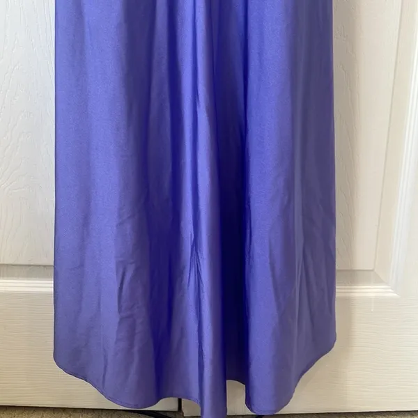 La Femme Strappy Back Ruched Trumpet Gown Size 6 - Image 10