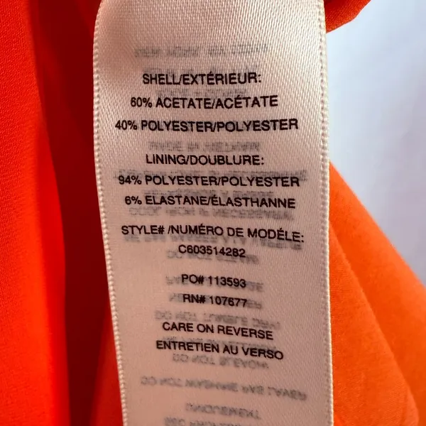 Alice + Olivia‎ Boat Neck Cap Sleeve Sheath Dress in Orange Size 6 - Image 6