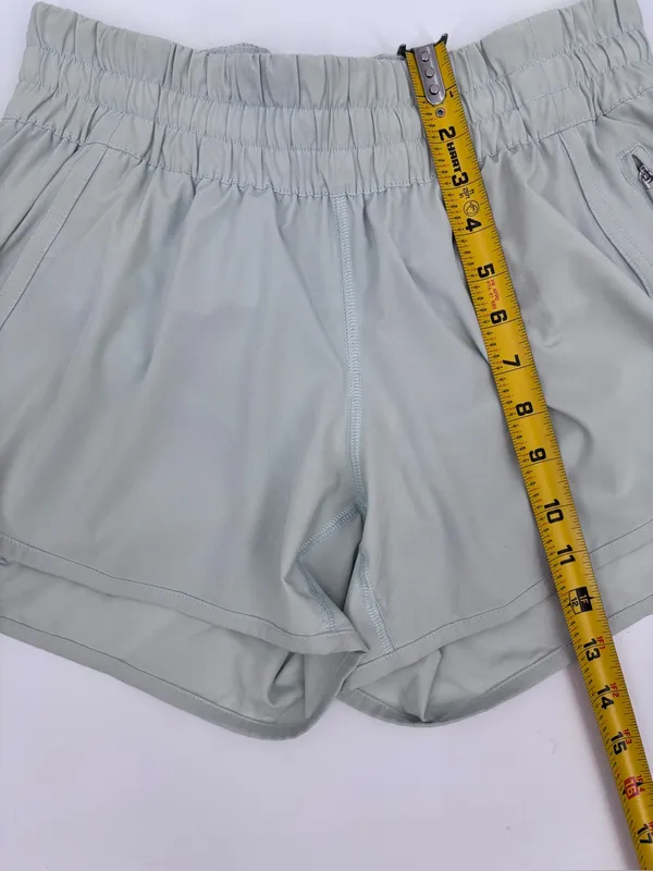 lululemon athletica Women's Mint Green Athletic Shorts - Image 6
