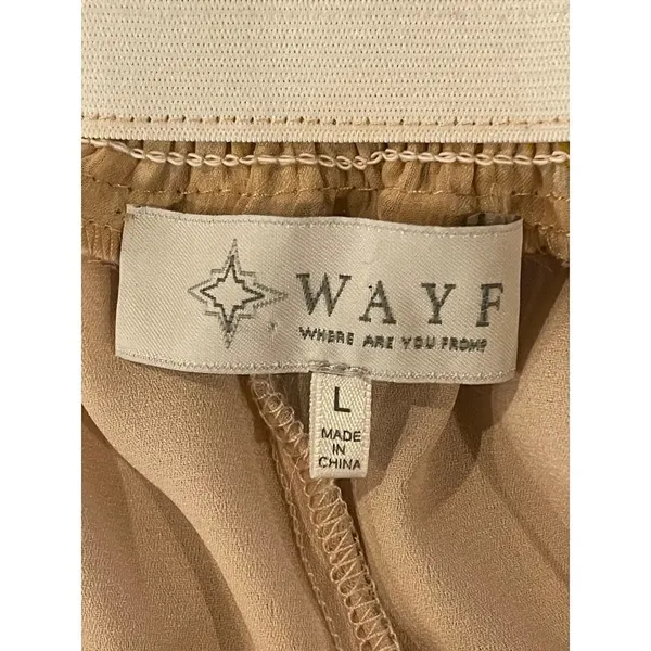 Wayf Dress Women Large Cream‎ Off The Shoulder Long Sleeve Floral Flowy Tunic - Image 9