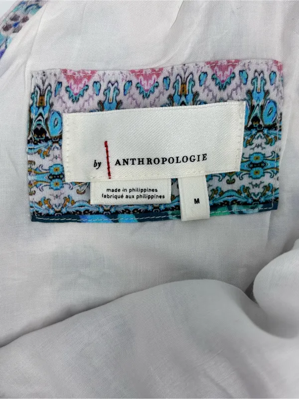 Anthropologie GATHERED MAXI DRESS Tiered Boho Printed Floral Lined Bohemian - Image 2