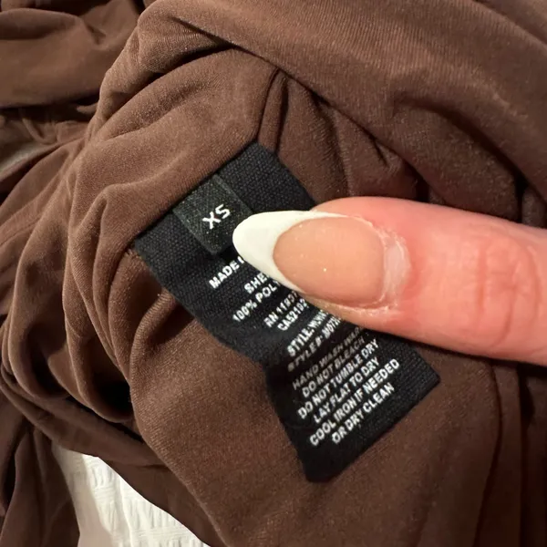 Helmut Lang Brown Mini Dress - Image 3