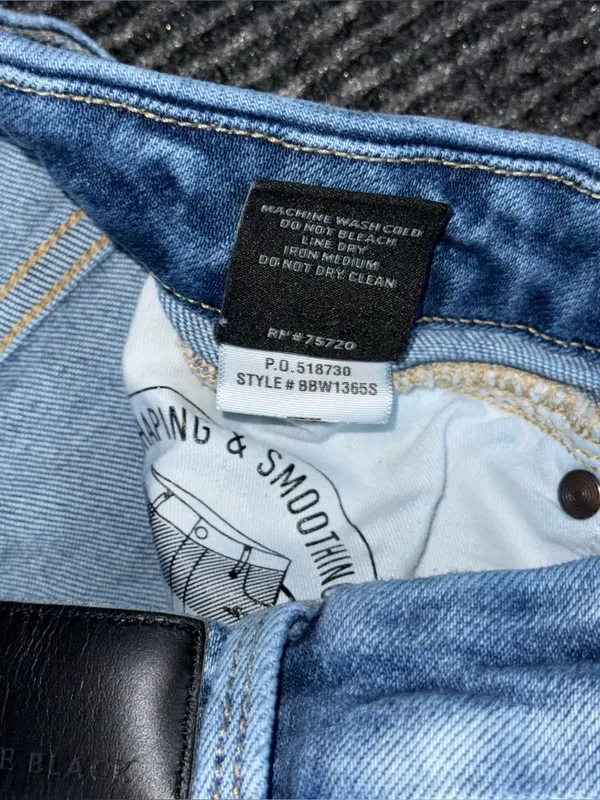 Buckle Black Fit No 35 High Rise Flare Stretch Jeans Sz 26 x 30 SHORT BBW1365S - Image 10