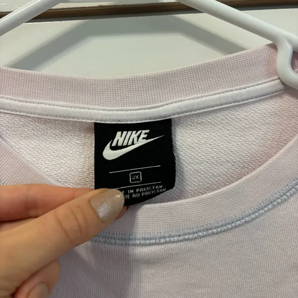 Nike Pale Pink Logo Crewneck - Image 4