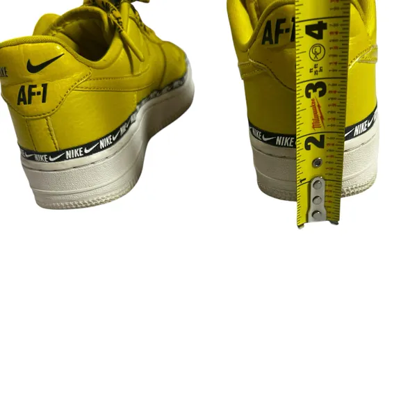 Nike Jordan Air Force 1 Low Yellow Black Logo Tape Sneakers Women’s Size 6.5 - Image 14