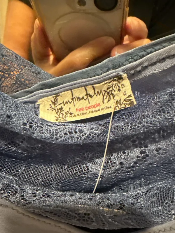 Free People Intimately Free People Sky Blue Lace Cami - Image 2