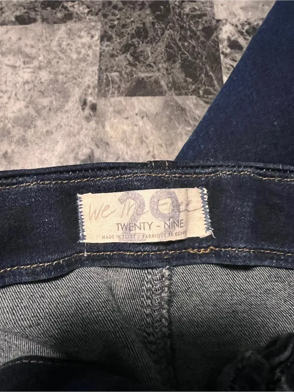 We The Free High Rise Stretch Dark Wash Cutoff Skinny Crop Jean Size 29‎ - Image 6