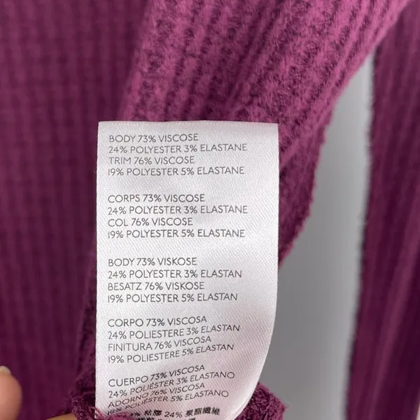 Free People North Shore Purple Thermal SZ XS - Image 8