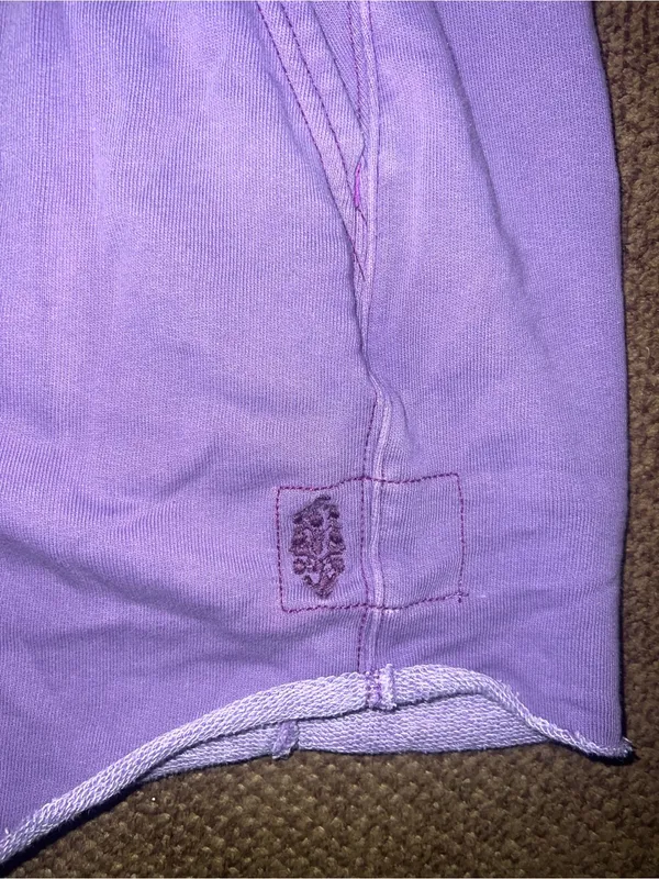 Free People Movement All Star Solid Sweat shorts XS washed super berry purple - Image 3