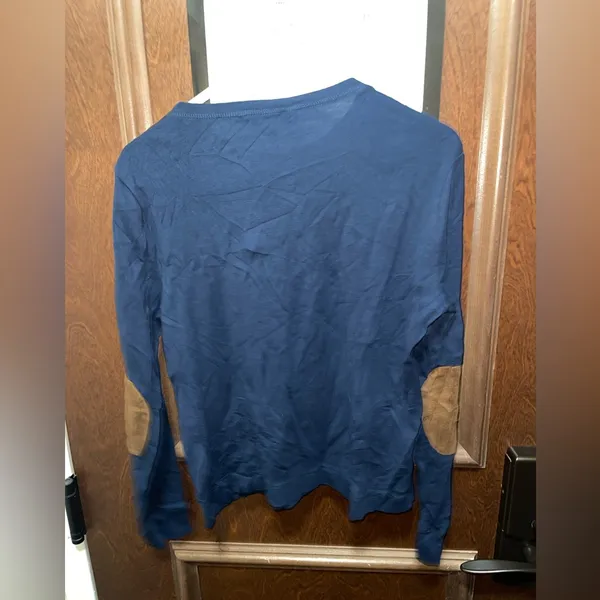 LAUREN Ralph Lauren Navy Long Sleeve Shirt Size Large - Image 2