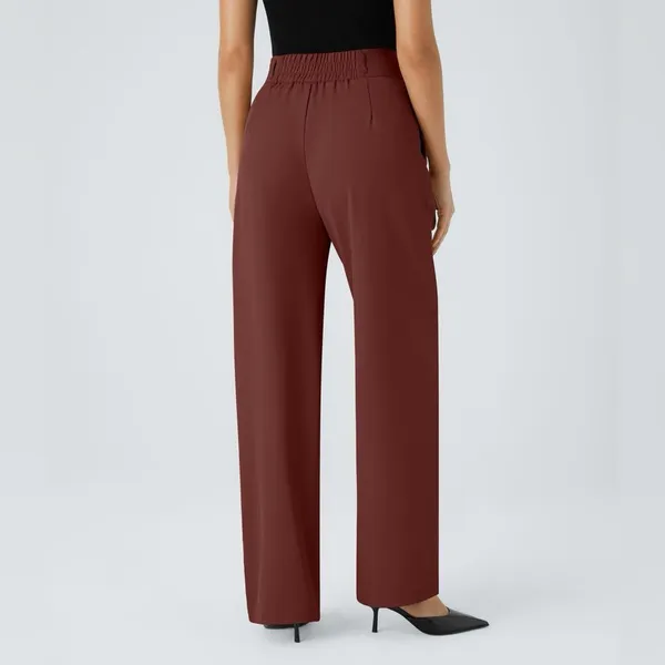 Halara NWT Flex™ High Waisted Zipper Pocket Shirred Straight Leg Work Pant - M - Image 3
