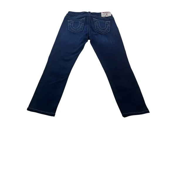 True Religion Womens Size 25 Skinny Jeans Dark Wash Stretch Horseshoe Denim - Image 2
