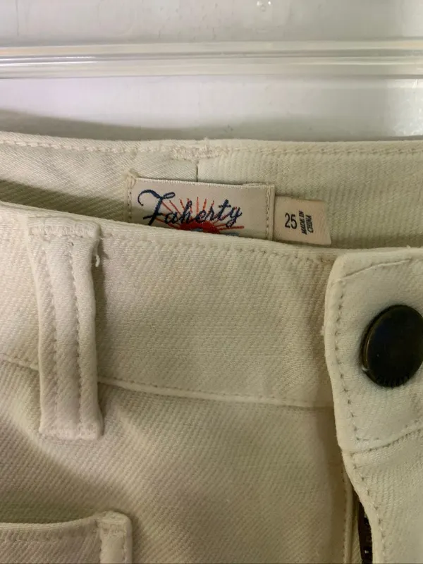 Faherty Stretch Terry Wide Leg Pant women's size 25 - Image 4