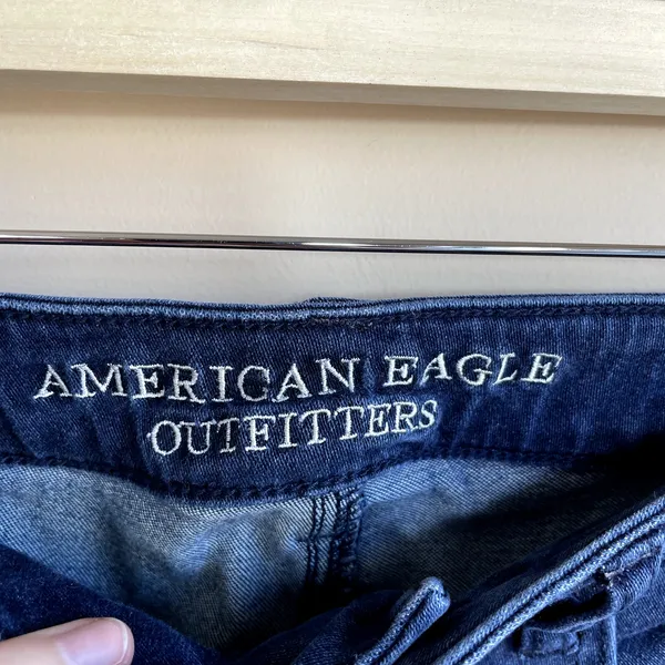 American Eagle Outfitters‎ Hi-Rise jegging dark wash aeo denim jeans women's 8 - Image 3