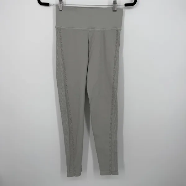 OFFLINE by Aerie Leggings Womens Medium Sage Green Ribbed High Rise Yoga - Image 5