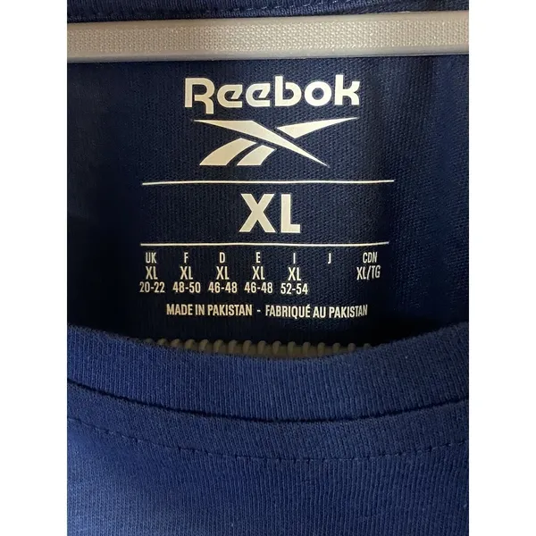 Reebok TE Graphic Tee Training‎ T-Shirt XL Extra Large Women's Blue - Image 3