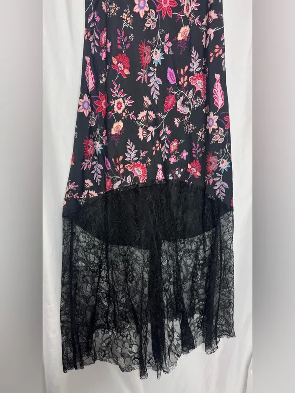 Y2K Lace Floral Maxi Dress Dark Romance Small WhimsyGoth Fairy Grunge NWOT - Image 9