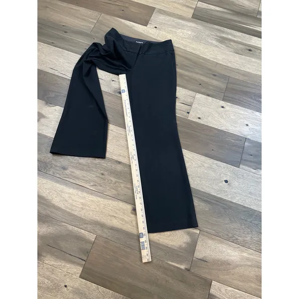 Express Editor Womens Wide Leg Pants Size 4R Black - Image 8