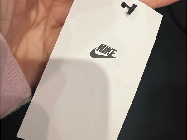 Nike Black Jogger Sweatpants with White Swoosh - Image 9