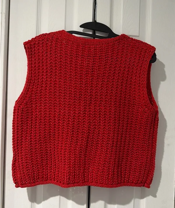 SheIn Buttoned Knit Sweater Top - Image 2