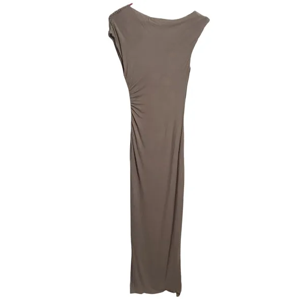 NWT Petal & Pup Wynn Maxi Dress Mocha Off Shoulder Ruched Side Slit Gown XS - Image 6