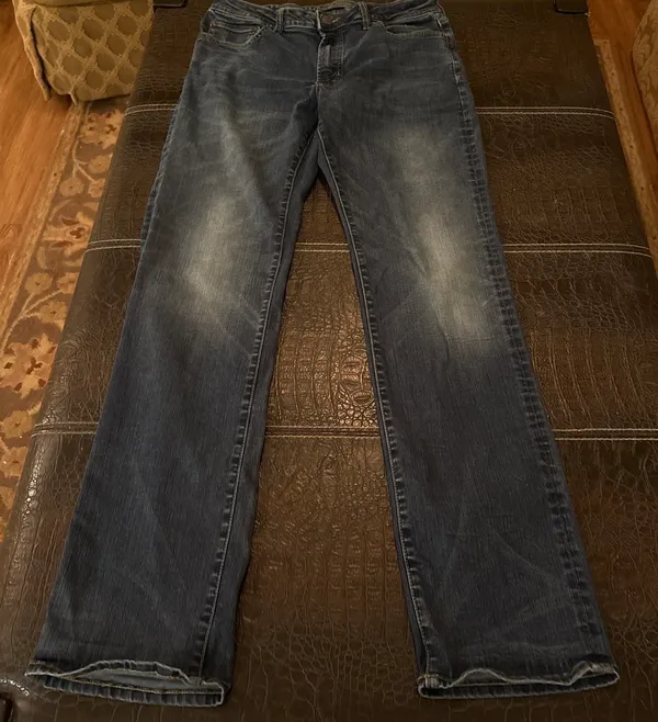 American Eagle Jeans Mens 34x34 Slim Straight Next Level Flex Med Wash Denim - Image 2