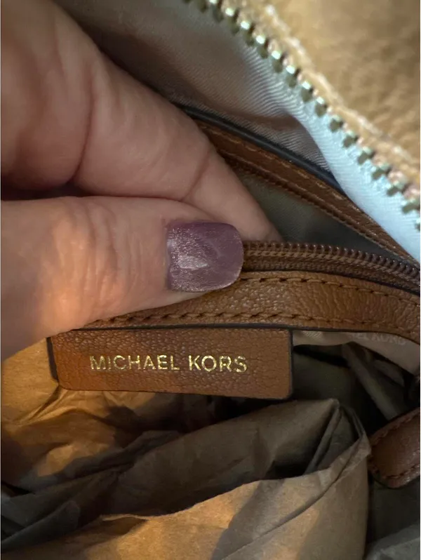Michael Kors Brown Leather Satchel Handbag - Image 8