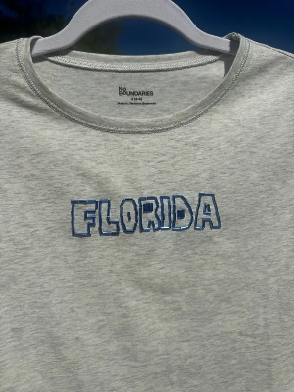 Florida beaded top Gray - Image 2