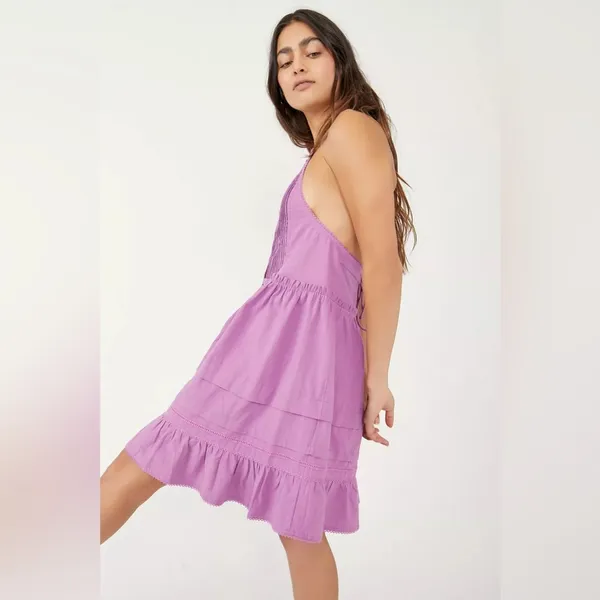 Free People Desert Days Mini Dress Orchid Size Small - Image 3