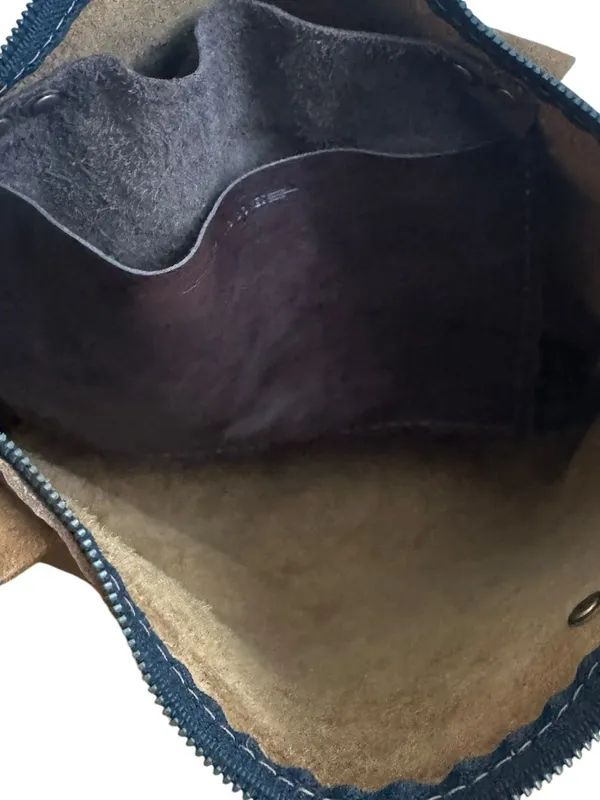 Hawks and Doves SHORT BROWN PORTER Leather Tote in Dark Brown - Image 8