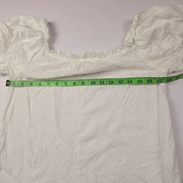 Anthropologie -1679 Maeve Sojourner Off-The-Shoulder Top‎ White Women's size 4 - Image 9