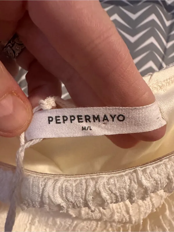 NWT Peppermayo | Calm Waters Knit Mini Dress - Cream, M/L - Image 8