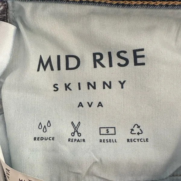 Lucky Brand Mid Rise Ava Skinny Jean Sunset Size 10 / 30 - Image 11