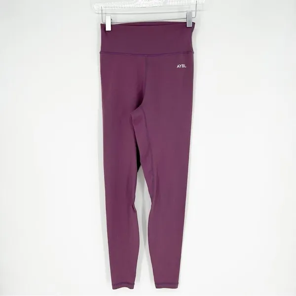 AYBL Core High Rise Workout Leggings Women's Size S‎ Purple Gym Girl - Image 2