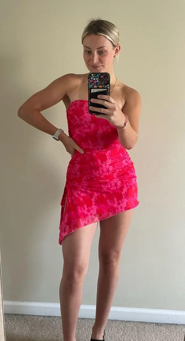 Donelli Princess Polly Mini Dress Pink Floral - Image 3
