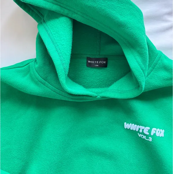 White Fox Boutique Hoodie Green - Image 3