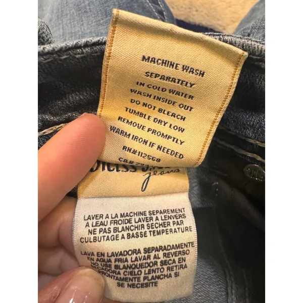 Miss Me JP5341B Bootcut Jeans Medium‎ Wash Embroidered Rhinestone Womens 30 - Image 10