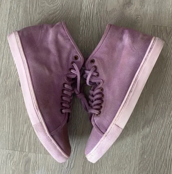 Free People River Run Distressed High Top Sneaker - Image 5