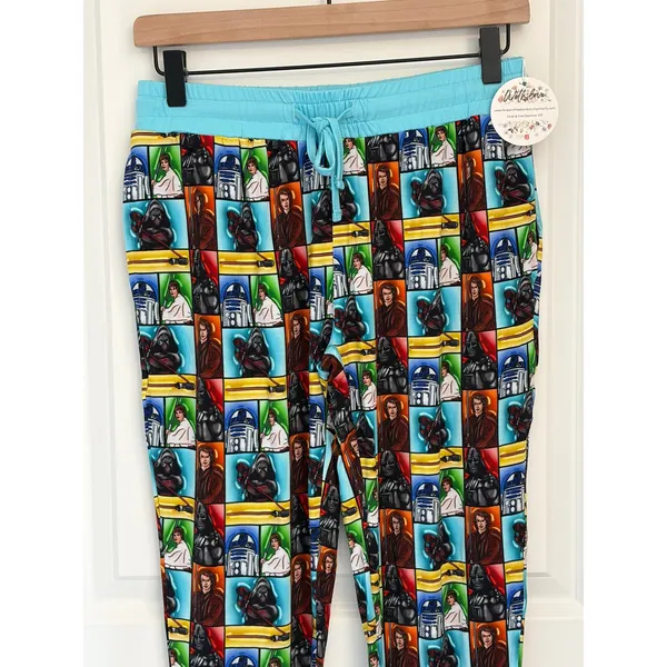 Feral and Free Bamboo Star Wars Characters Pajama Jogger Pants Size S - Image 2