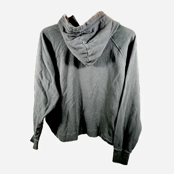 Vuori Women's XL Halo Essential Hoodie Gray Black Charcoal Cropped Lounge Yoga - Image 6