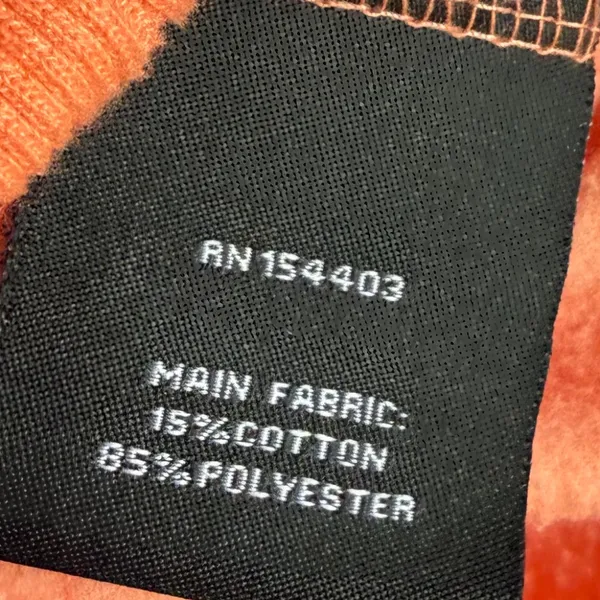 Superforme‎ Cropped Half Zip Sweatshirt Sz M Orange Size M - Image 8
